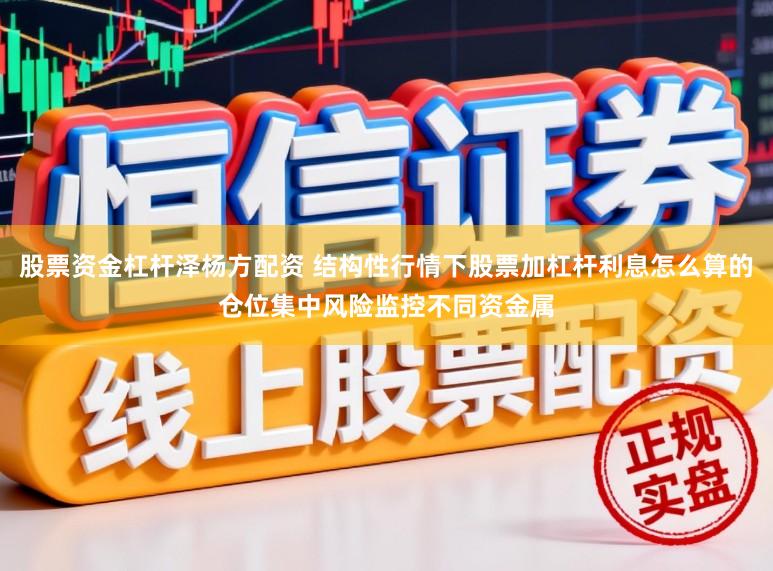 股票资金杠杆泽杨方配资 结构性行情下股票加杠杆利息怎么算的仓位集中风险监控不同资金属