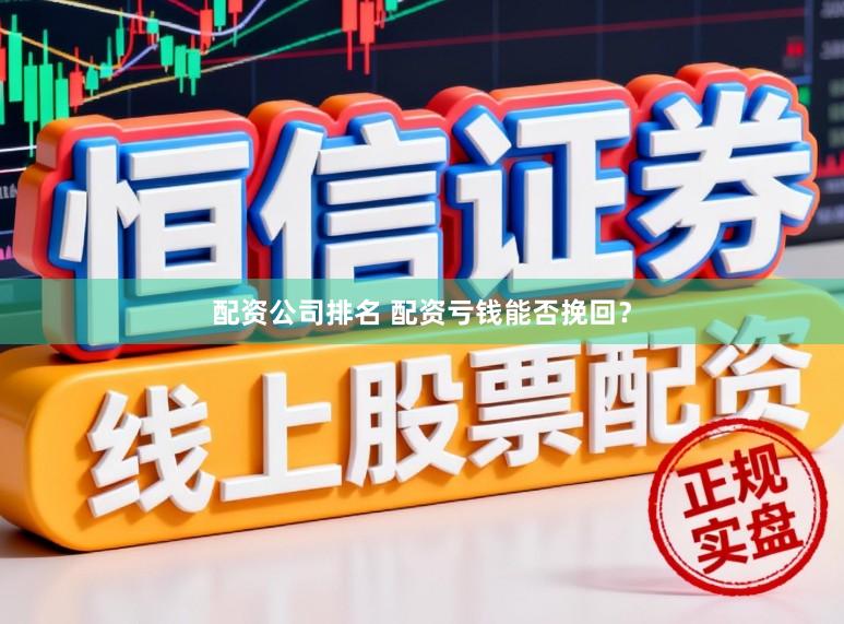 配资公司排名 配资亏钱能否挽回?